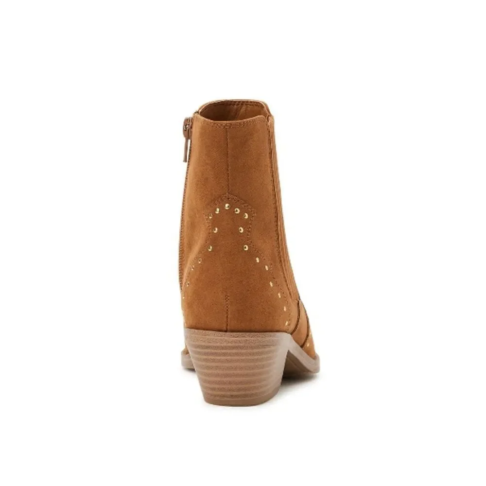 Women's Brown Bling Western Boot Bootie Shoes Size 11